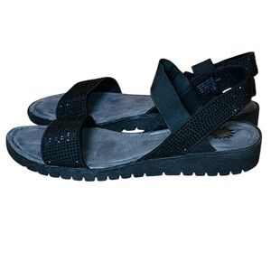 Yellowbkx Black Sandals